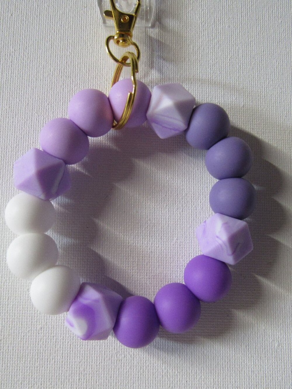 Perfectly Purple Keychain Ring